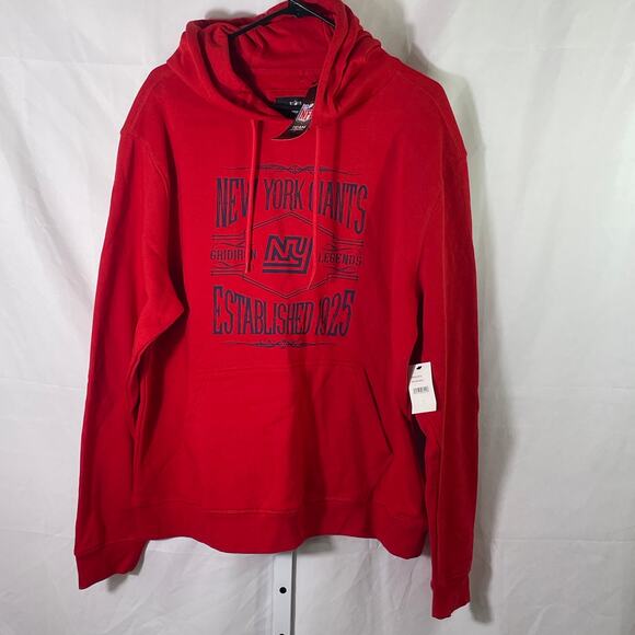 NWT NY Giants - NFL x Darius Rucker - Hoodie - Mens Size L - Red - Picture 1 of 4